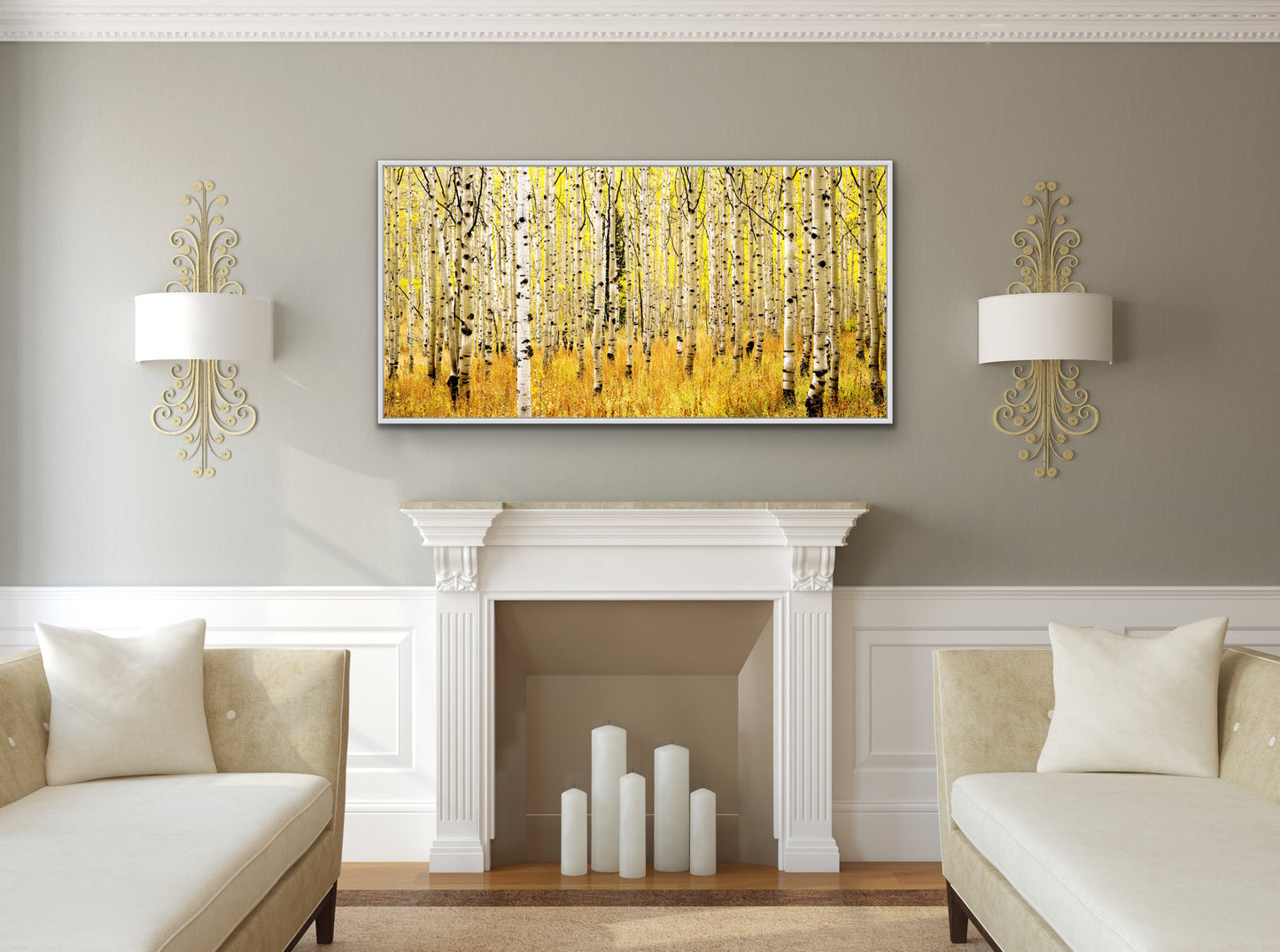 Aspen Glow - White Frame