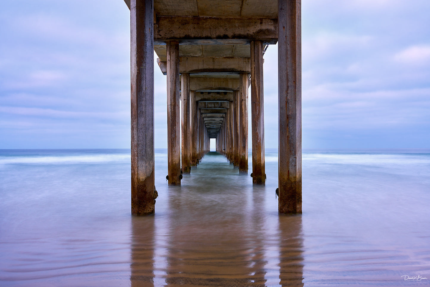 Dawn at Scripps Pier Greeting Card Set