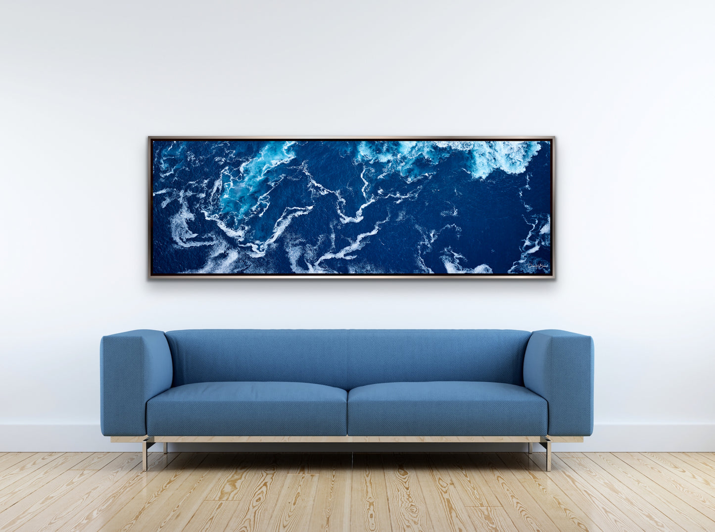 Deep Blue - Silver Frame