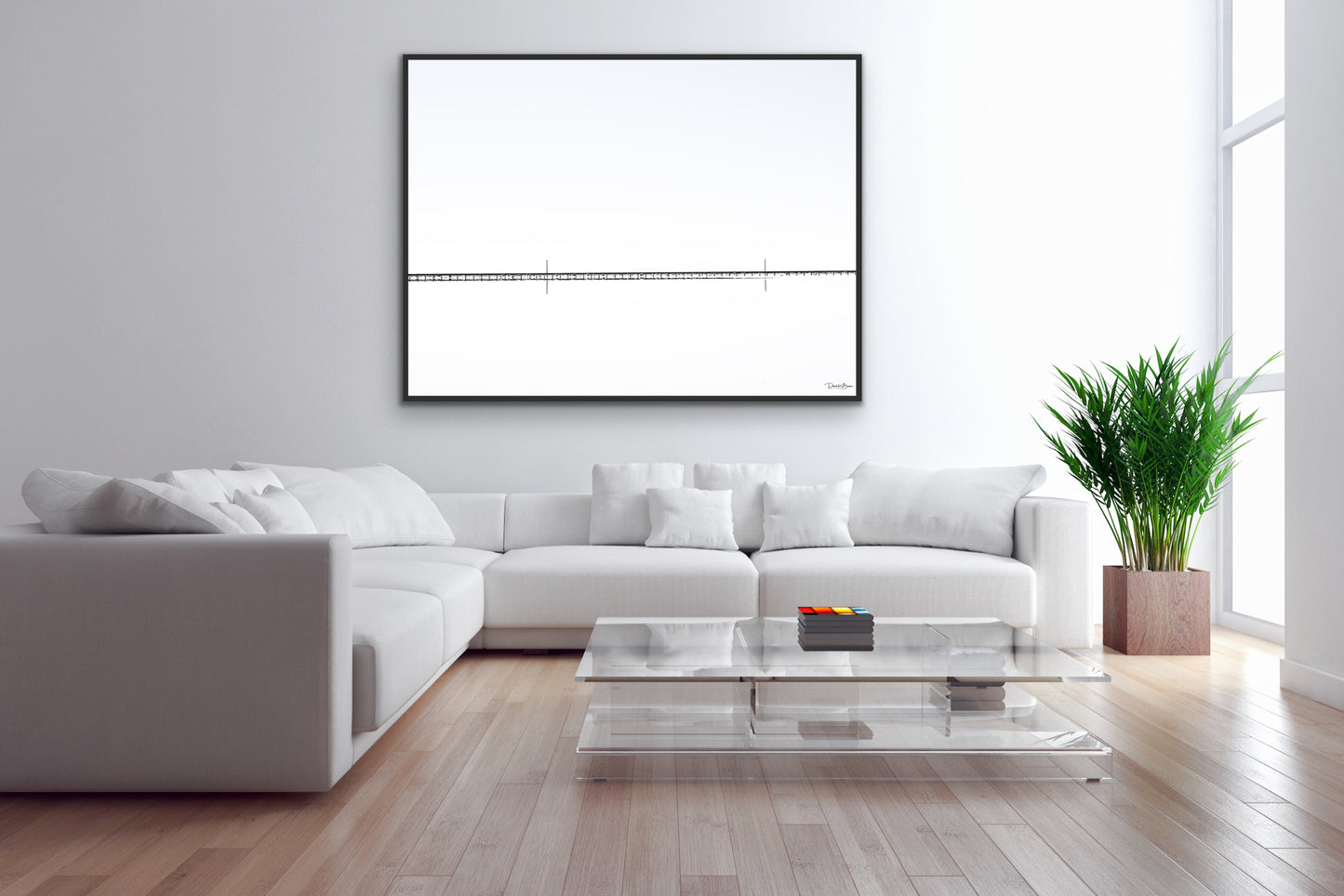 Desert Abstract - Black Frame