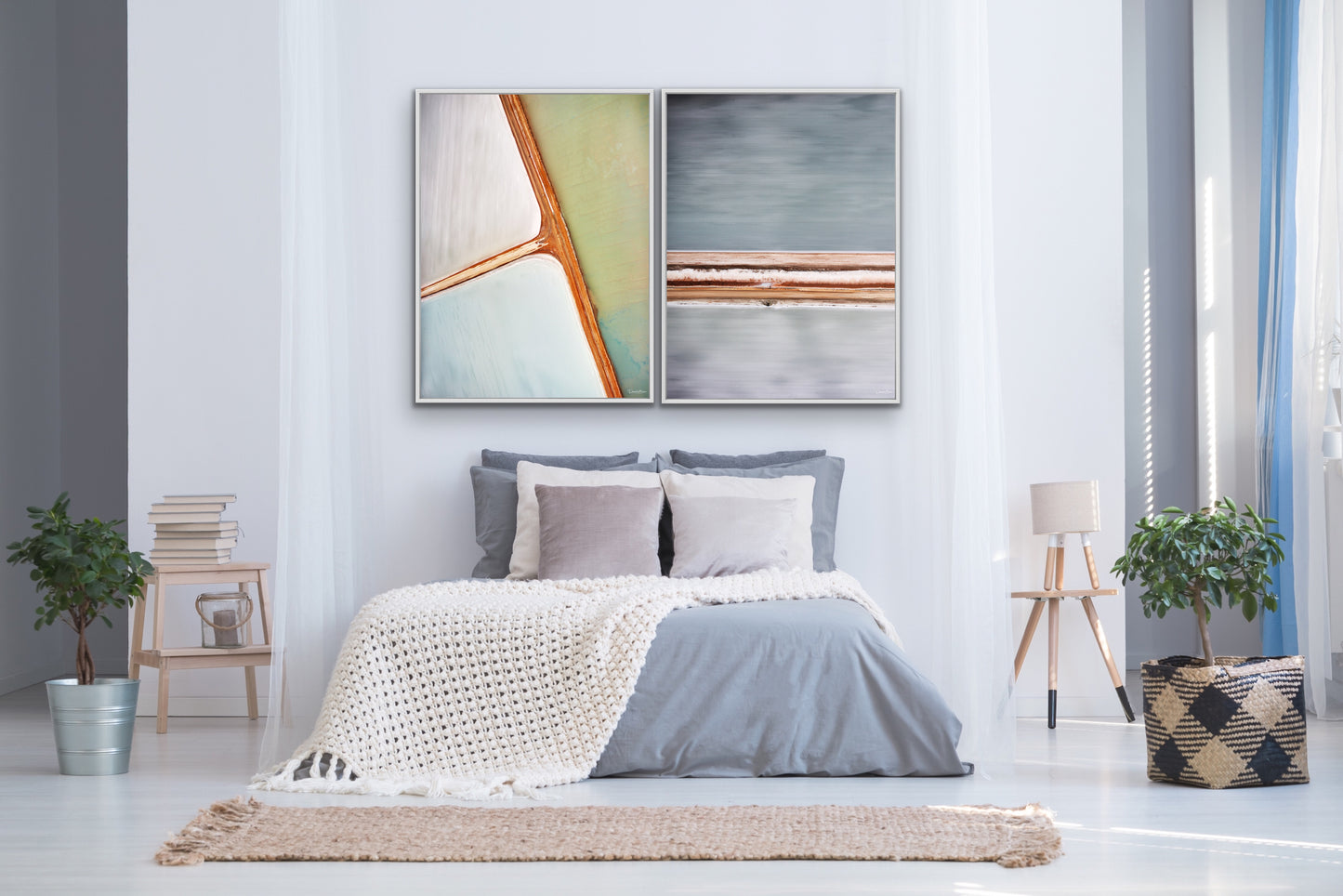 Divided and Abstract - White Frames