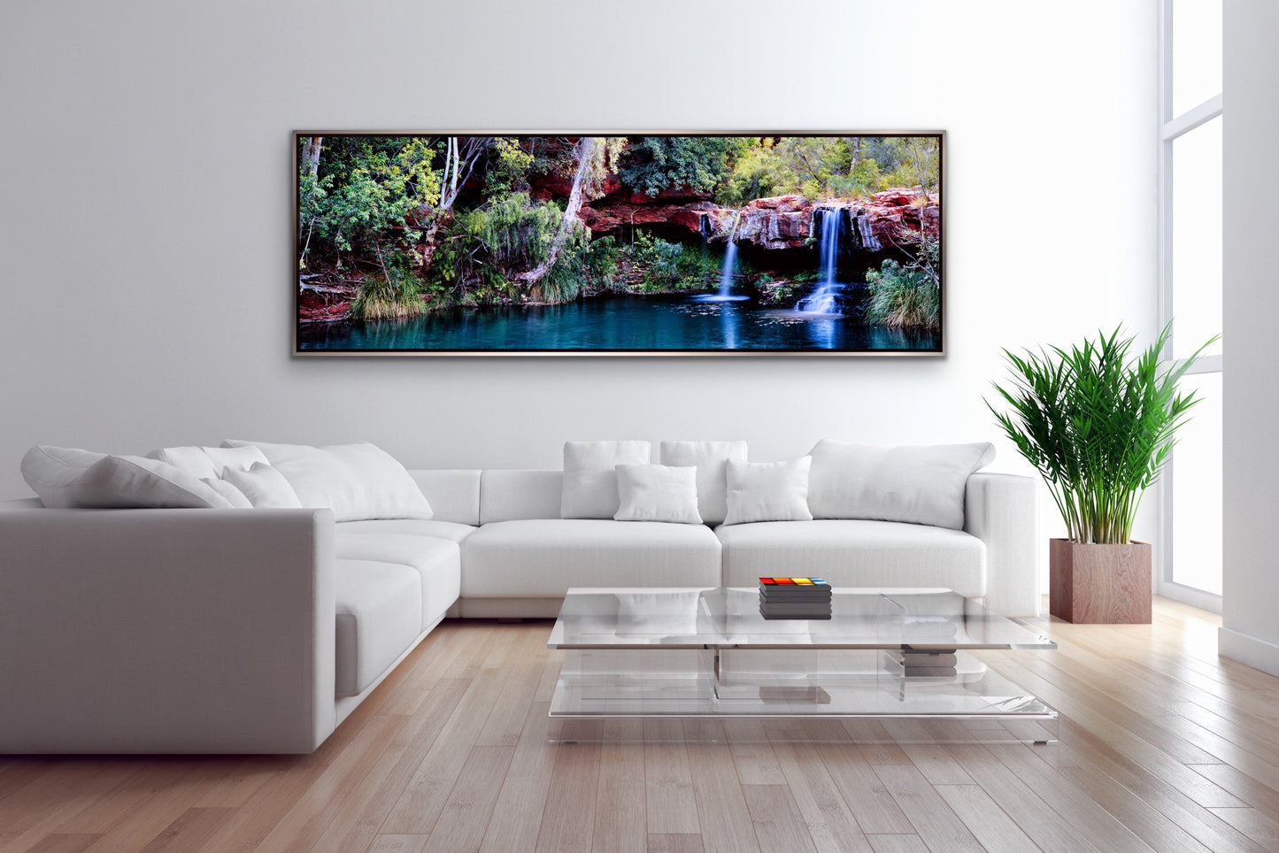Fern Pool - Gold Frame
