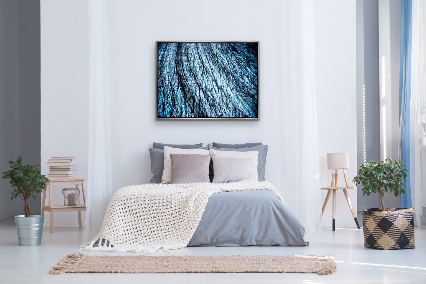 Glacier Blue - Silver Frame