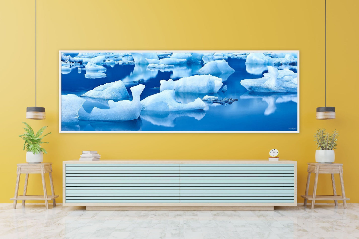 Heavenly Blue - White Frame
