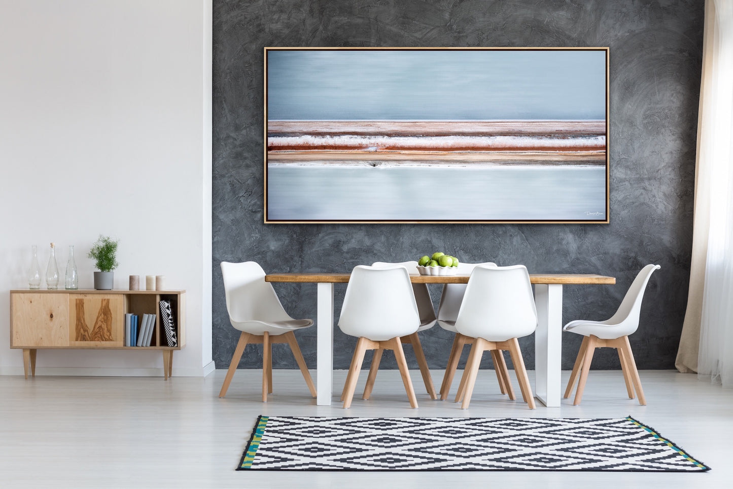 Leading Lines - Light Wood Frame