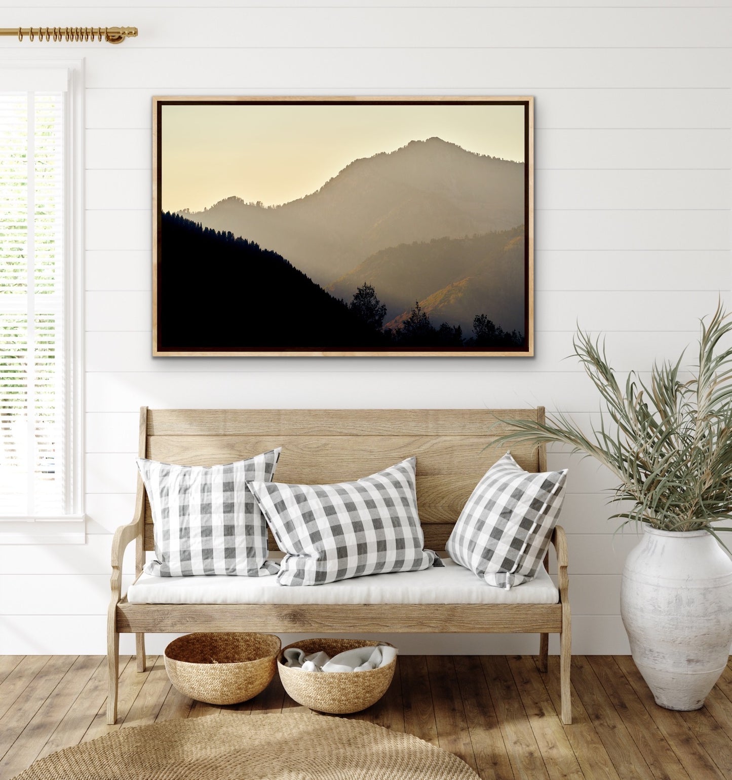 Misty Mountains - Oak Frame