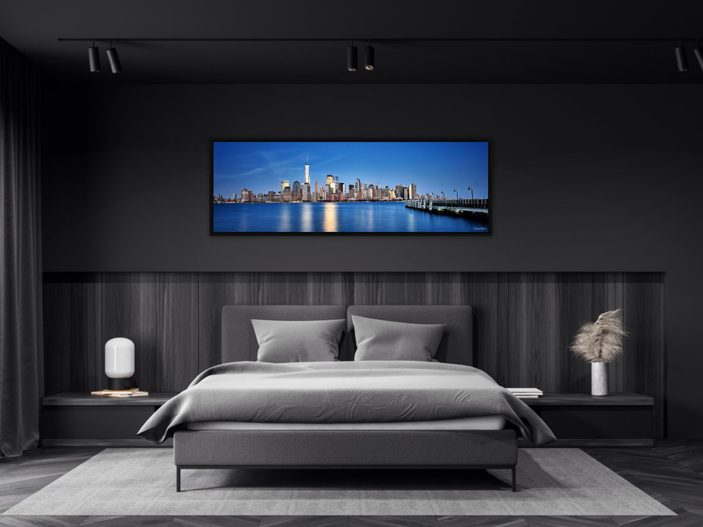 New York City Skyline - Black Frame