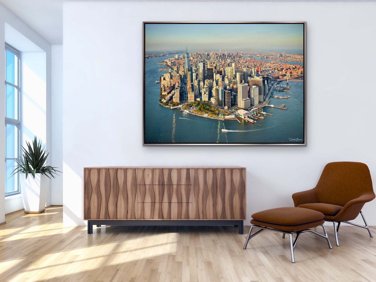 New York City From Above - Silver Frame