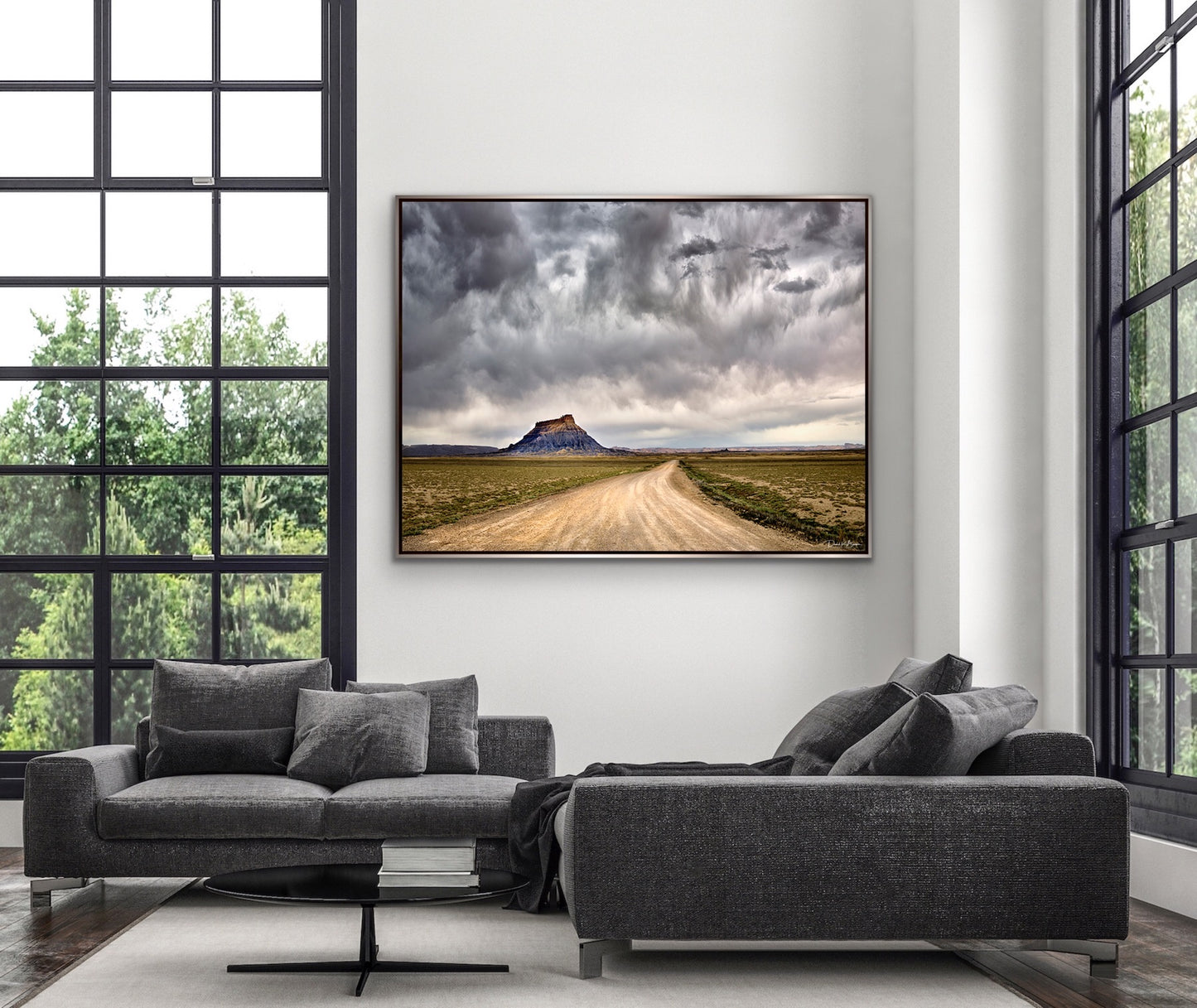On a Dark Desert Highway - Silver Frame