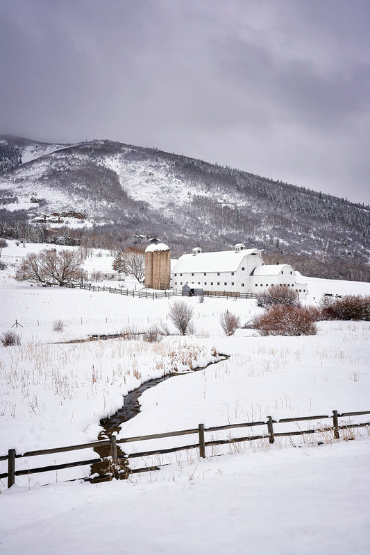 Park City Barn in Winter