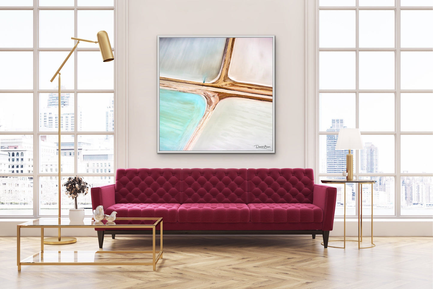 Pastel Ponds - White Frame