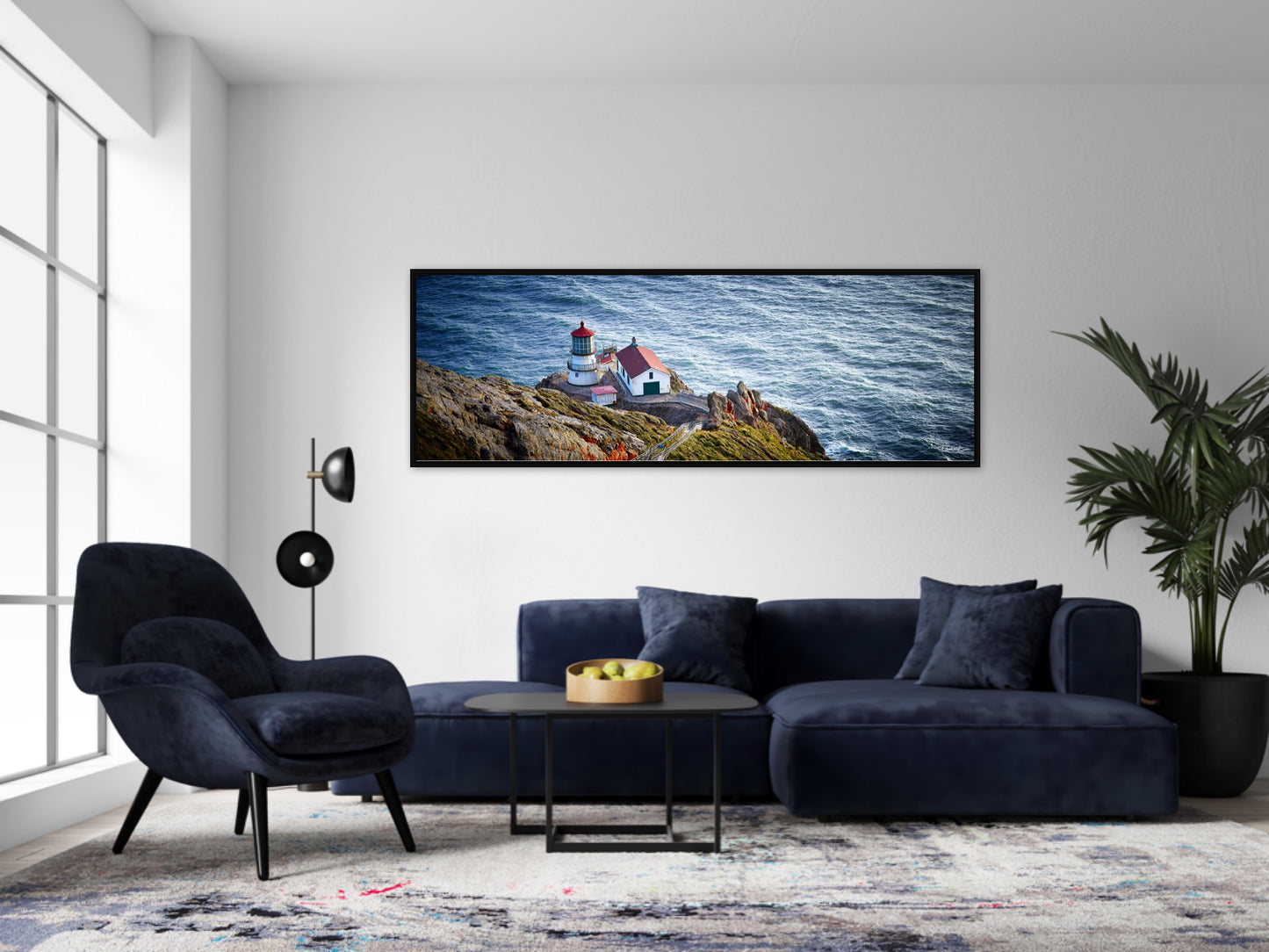 Point Reyes Lighthouse - Black Frame
