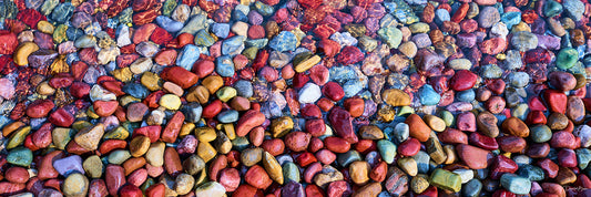 Rainbow Pebbles Panoramic