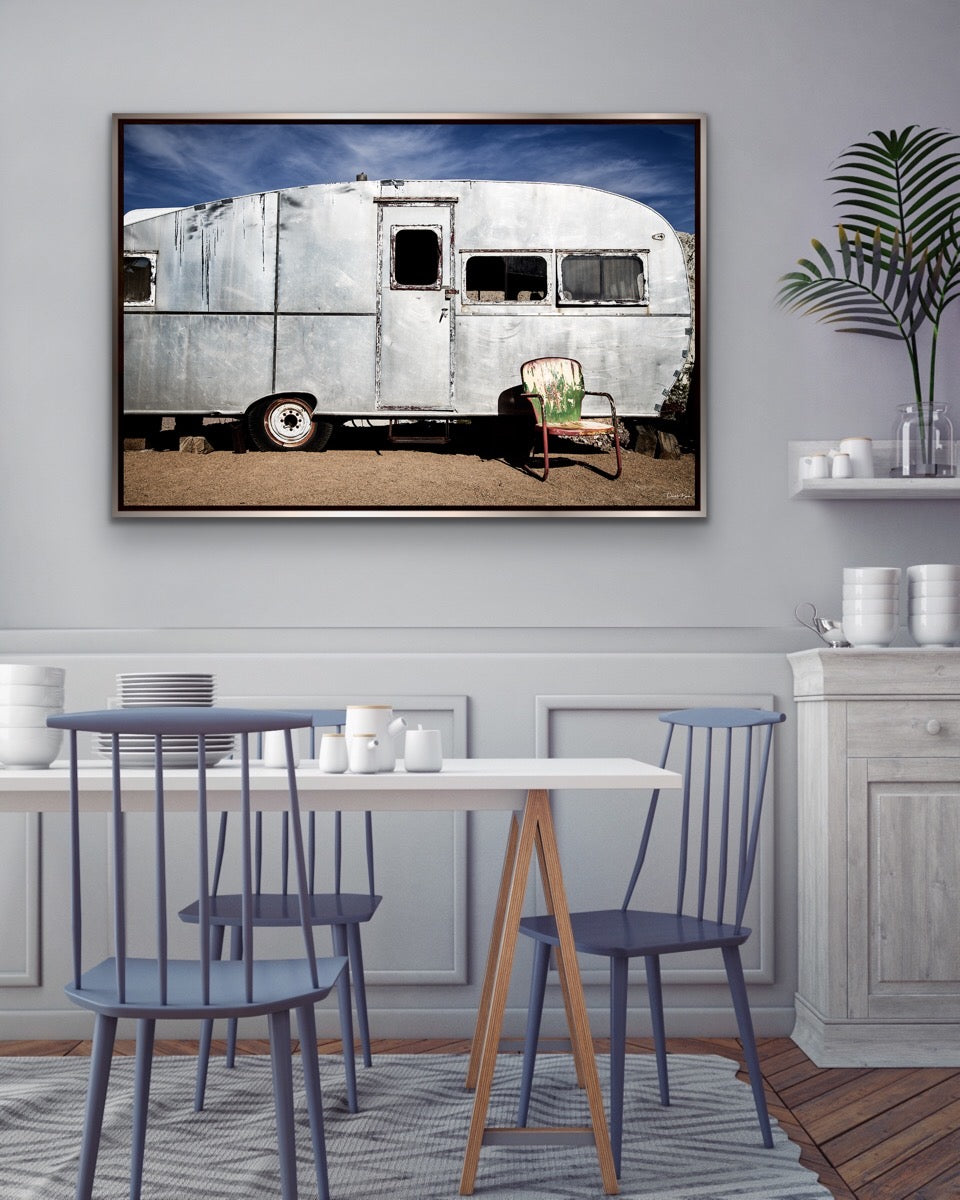 Rustic Glamping - Silver Frame 40 in
