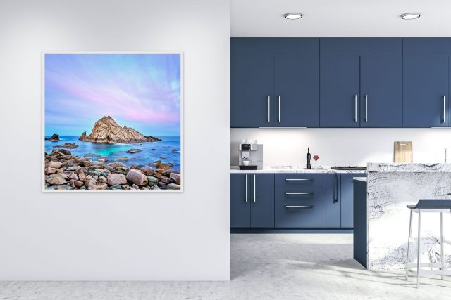 Sunrise at Sugar Loaf Rock - White Frame