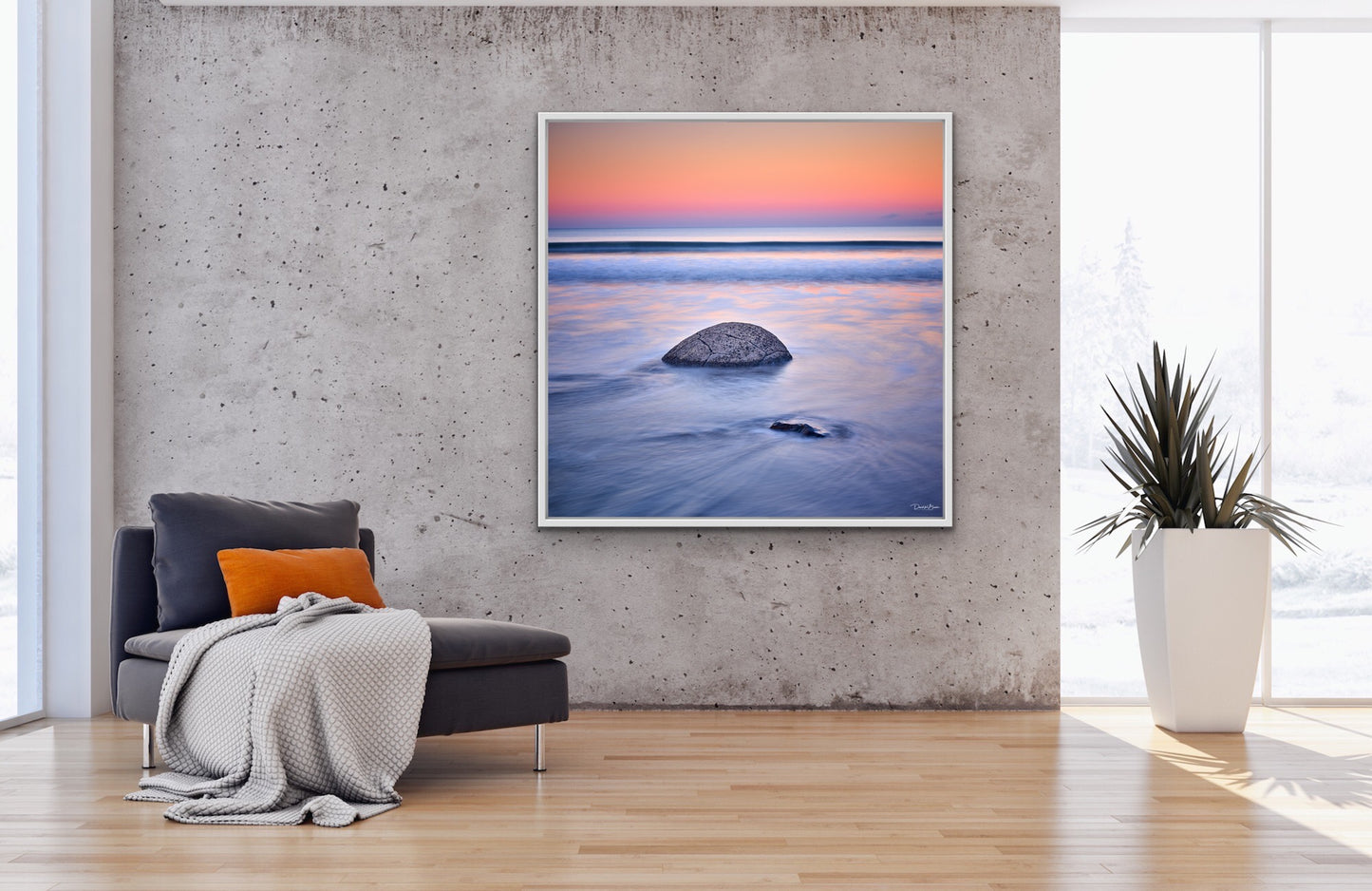 Turtle Rock - White Frame