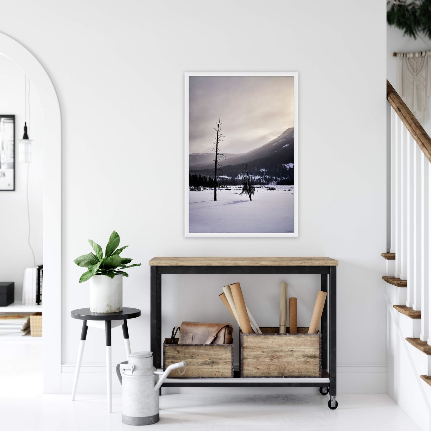 Winter Solace - White Frame