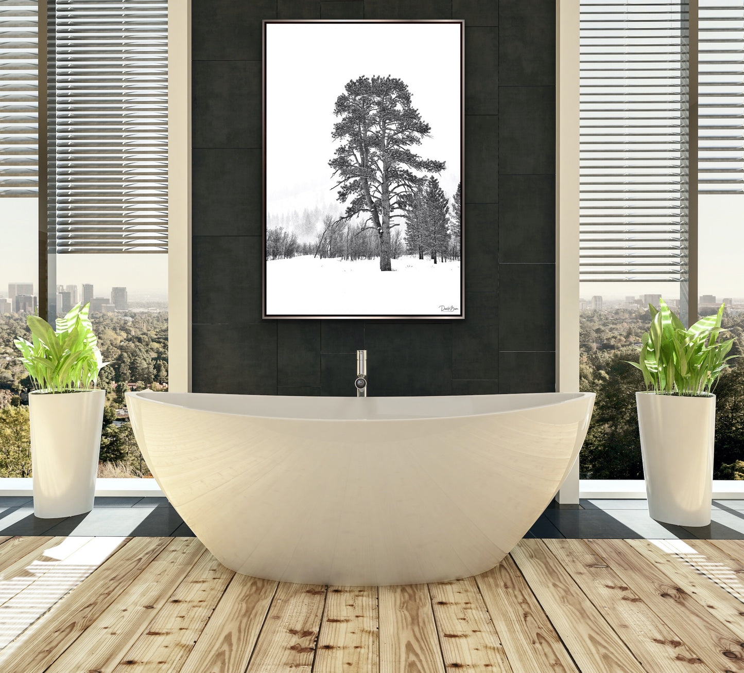Winter Whiteout - Silver Frame