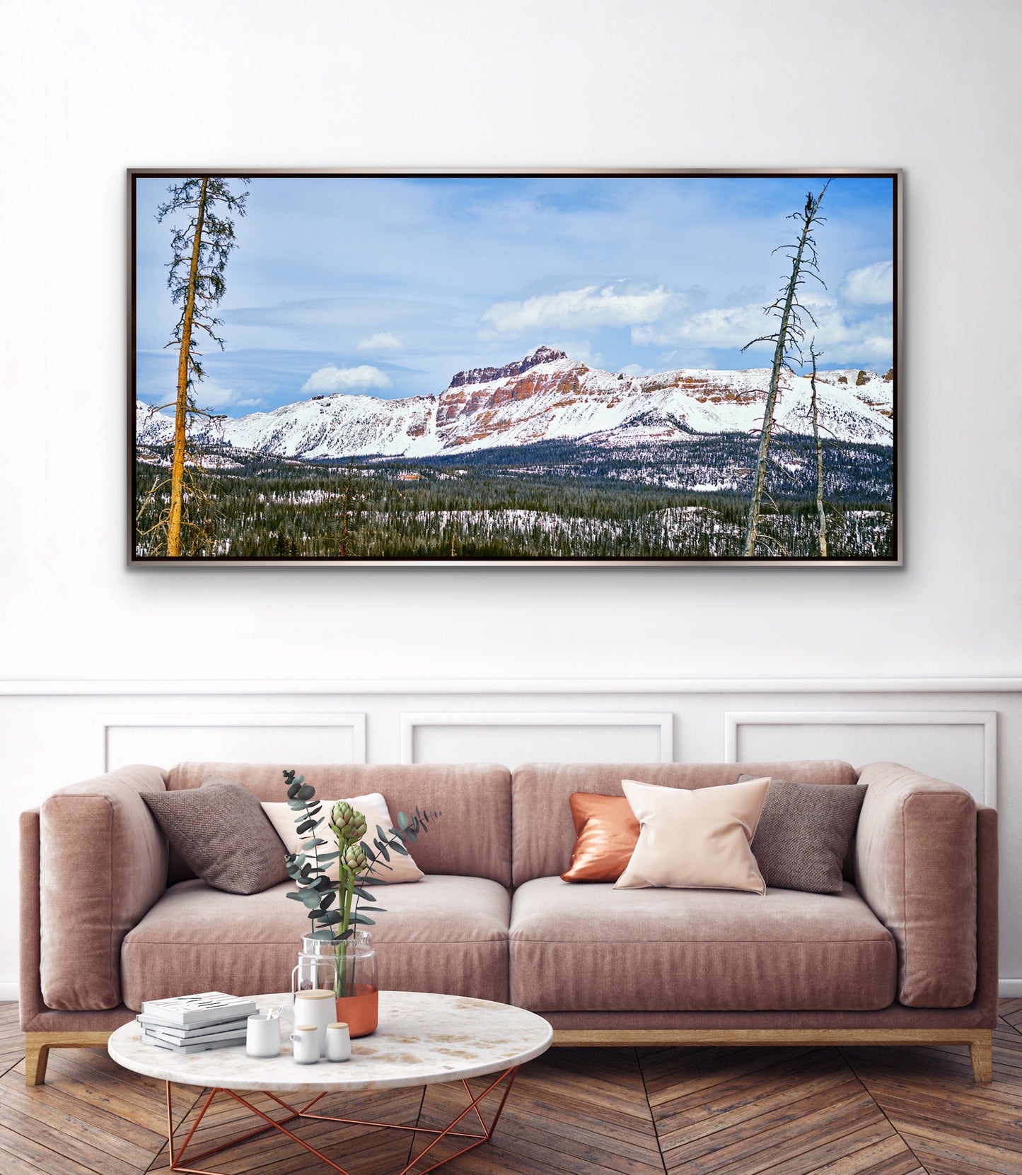 Winter in the Uintas - Silver Frame 60 in