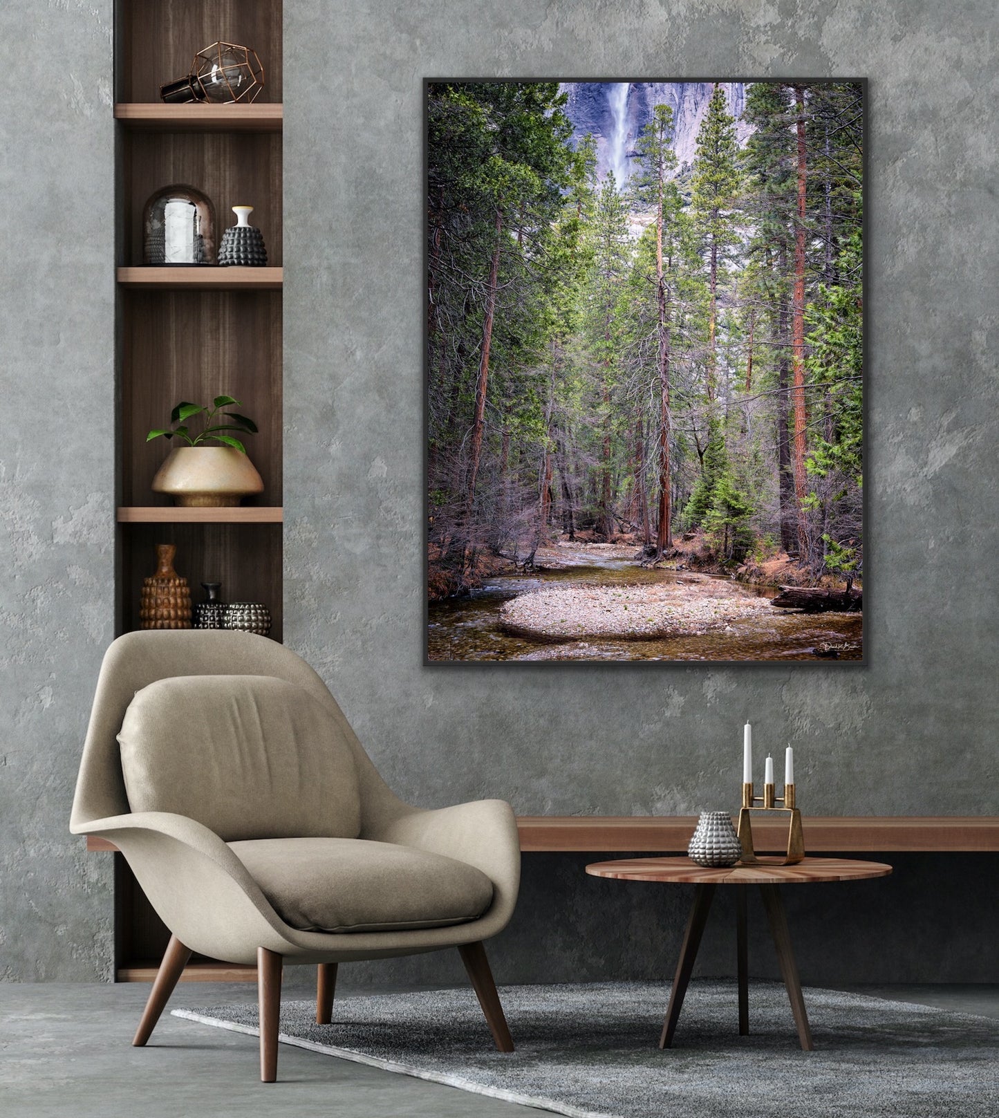 Yosemite Stream - Black Frame