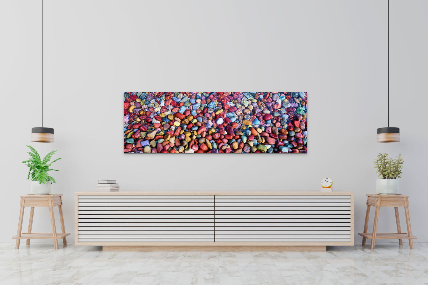 Rainbow Pebbles Panoramic