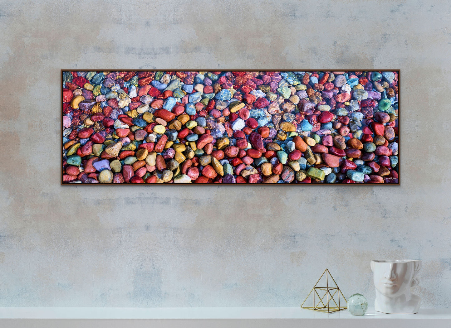 Rainbow Pebbles Panoramic