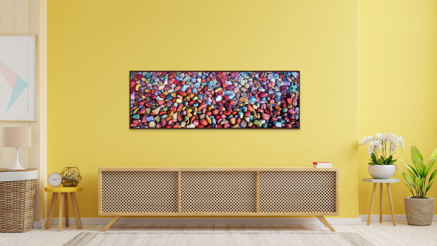 Rainbow Pebbles Panoramic