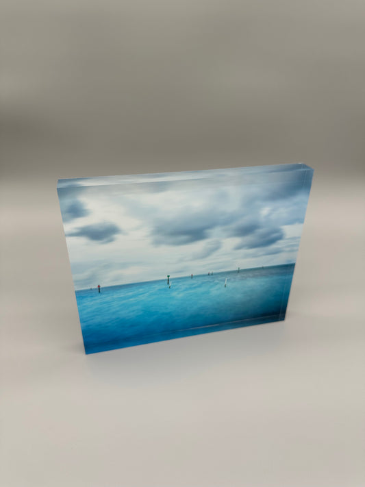 Blues and Hues Acrylic Block