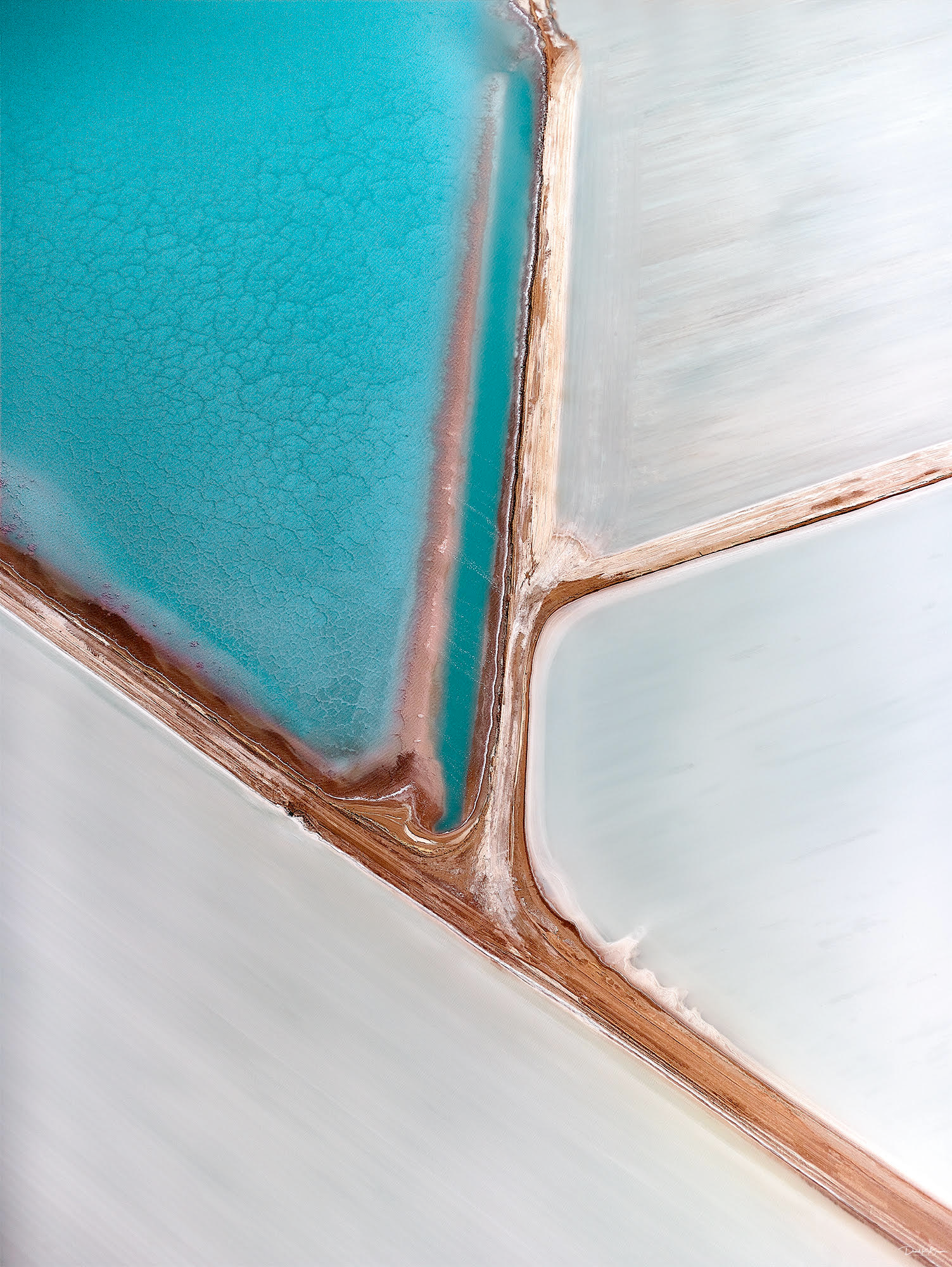 En plein air' Aquamarine, Scuba Blue, and Lucite Green. The next