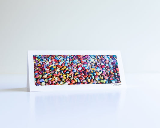 Rainbow Pebbles Greeting Card