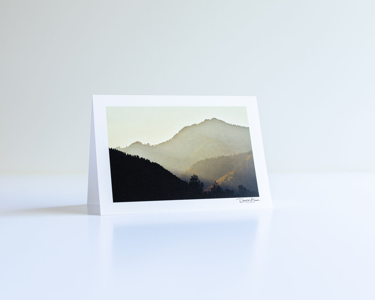 Misty Mountains Greeting Card
