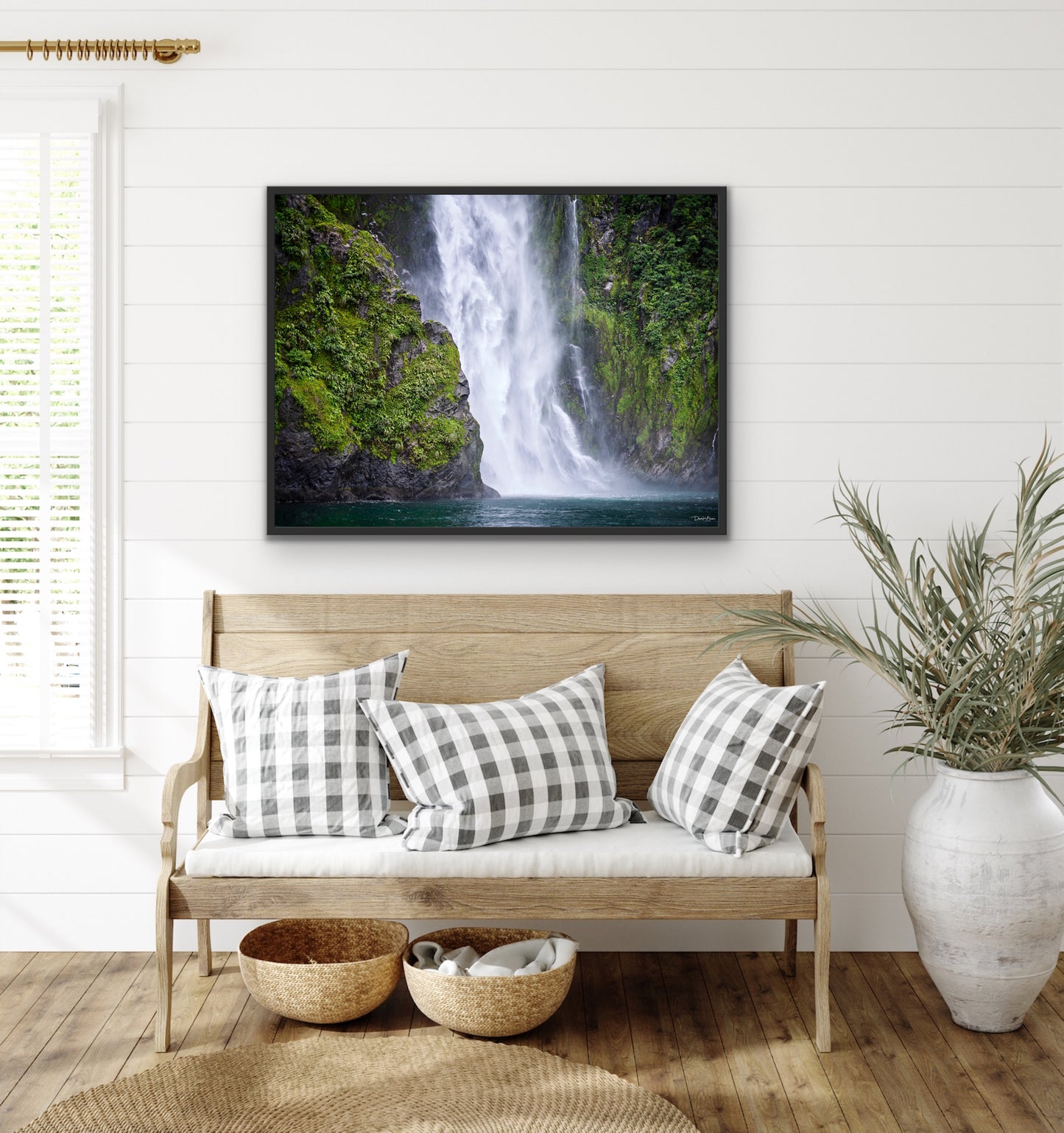 Enchanted Falls - Black Frame 40 in