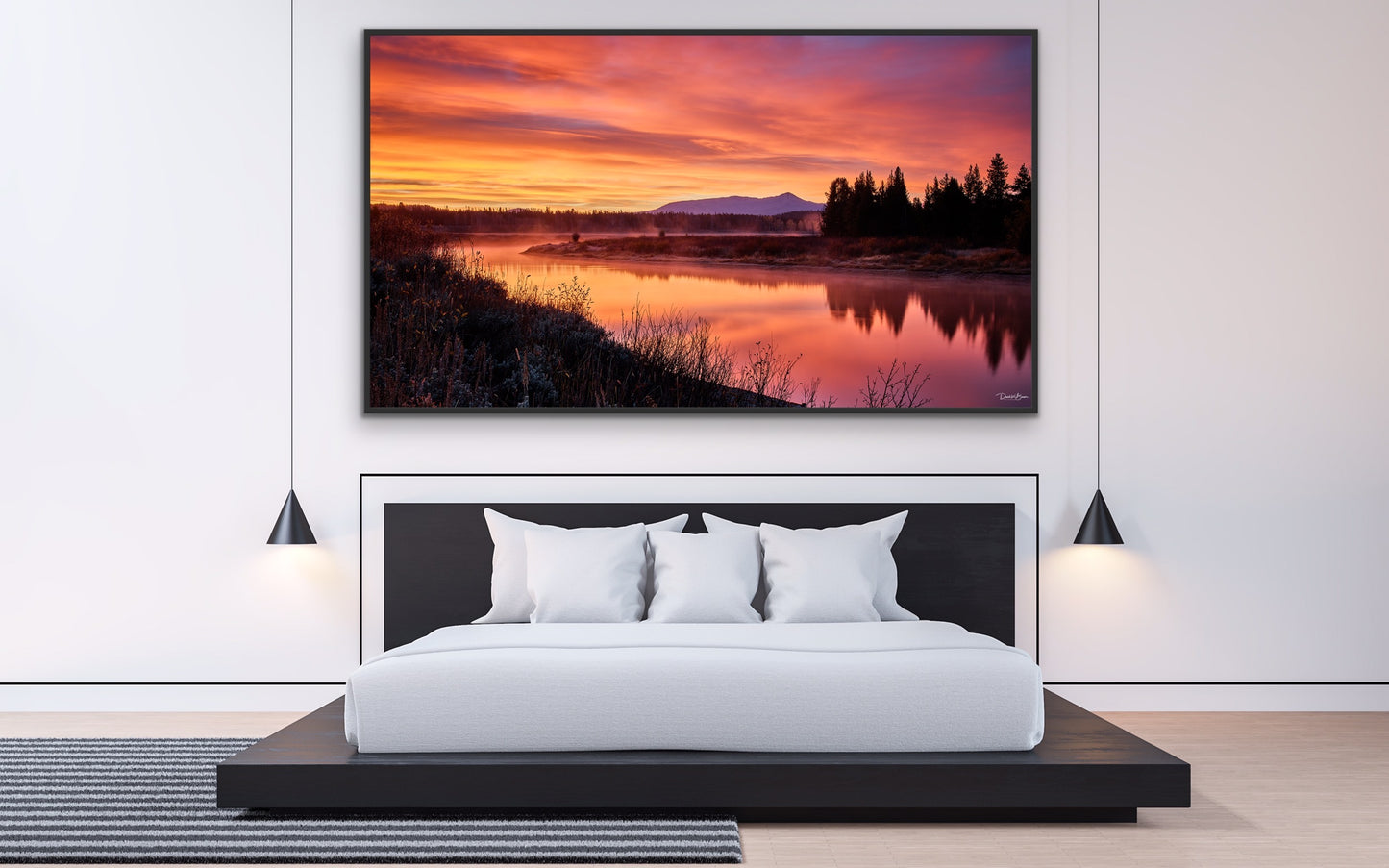 Majestic Sunrise - Black Frame