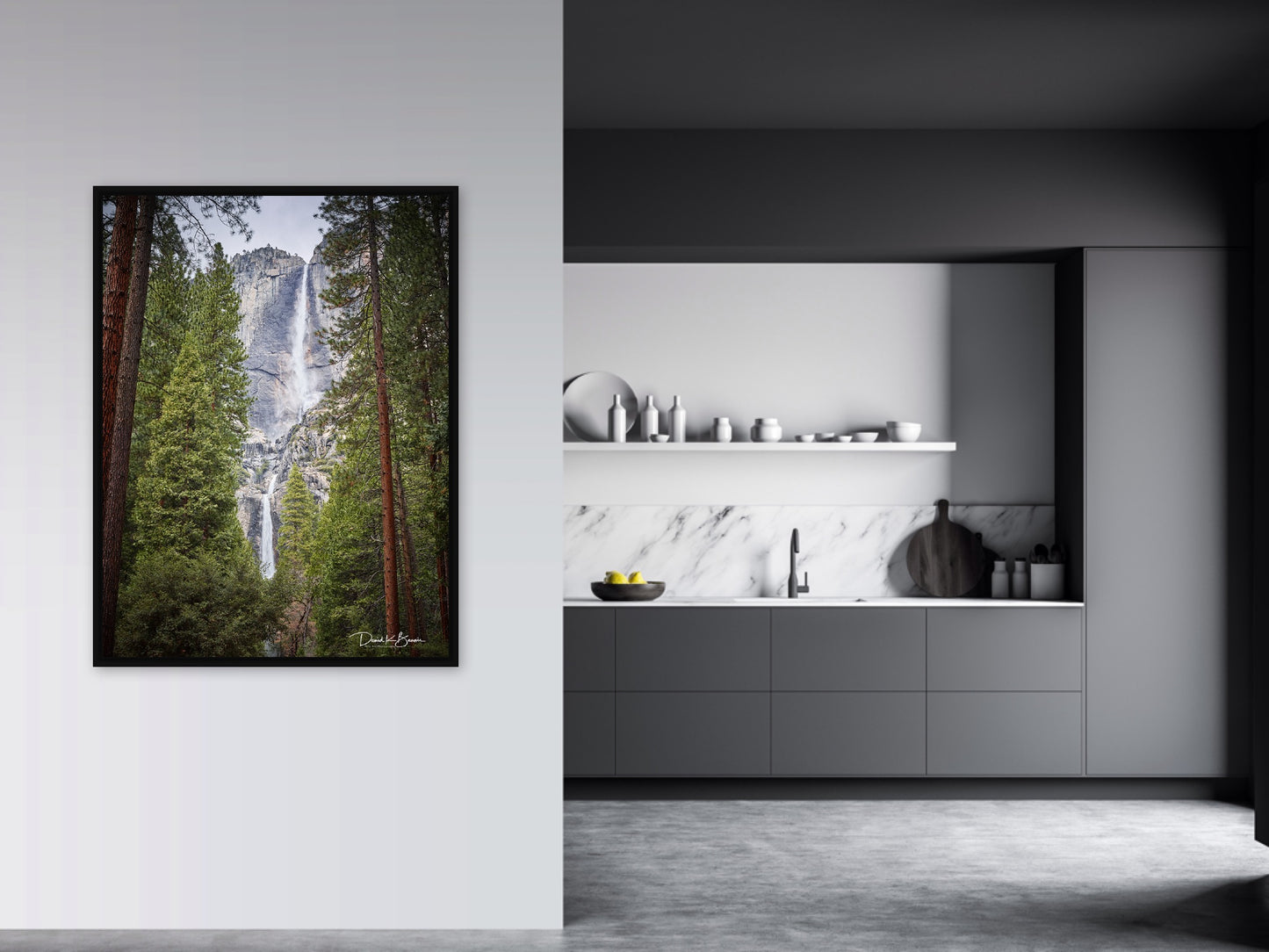 Yosemite Park - Black Frame