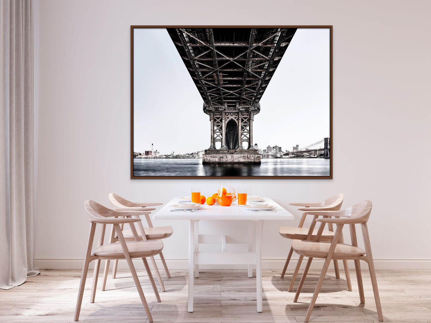 Manhattan Bridge Reflections